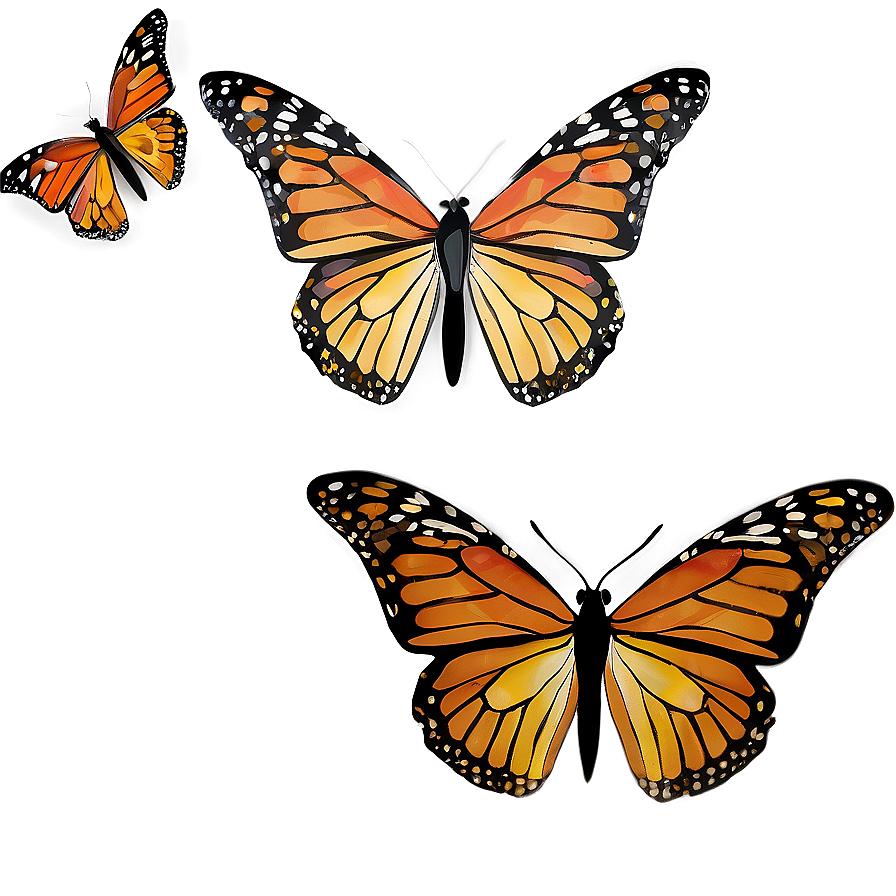 Monarch Butterflies Pattern Png Tbh