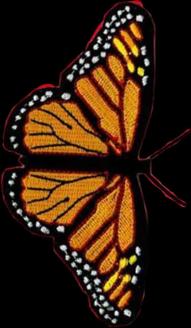 Monarch Butterfly Black Background