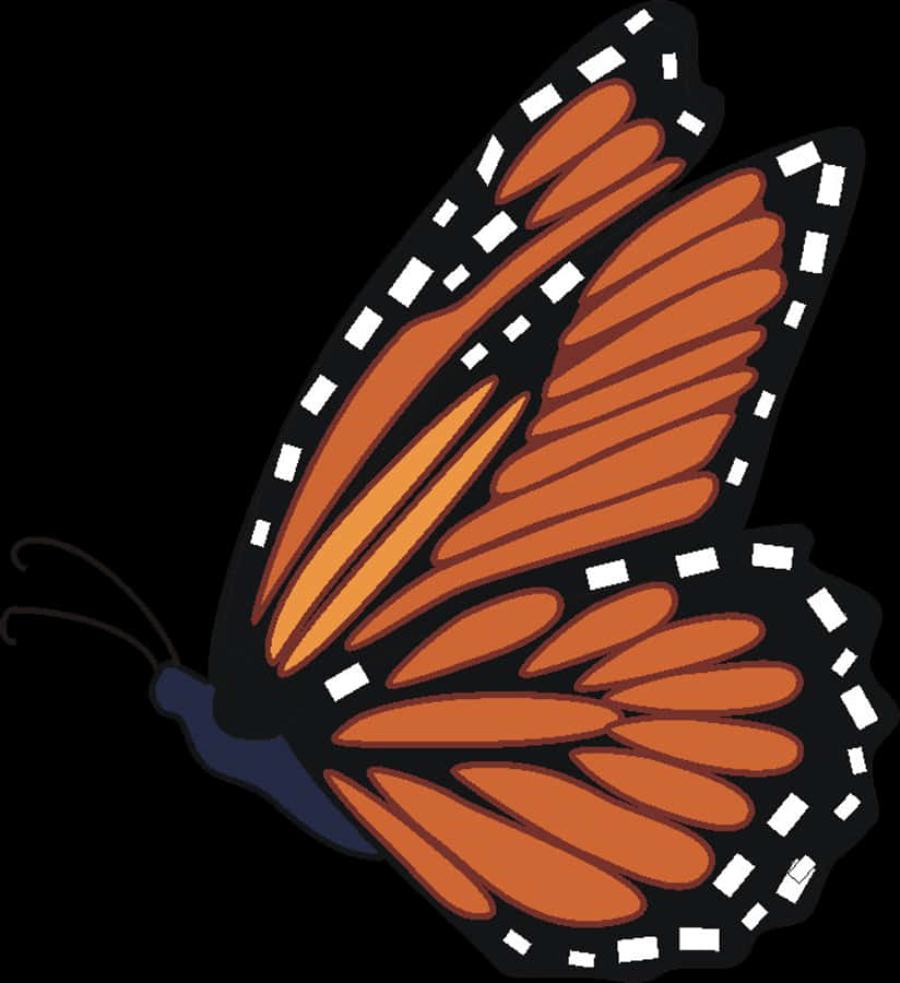 Monarch Butterfly Illustration