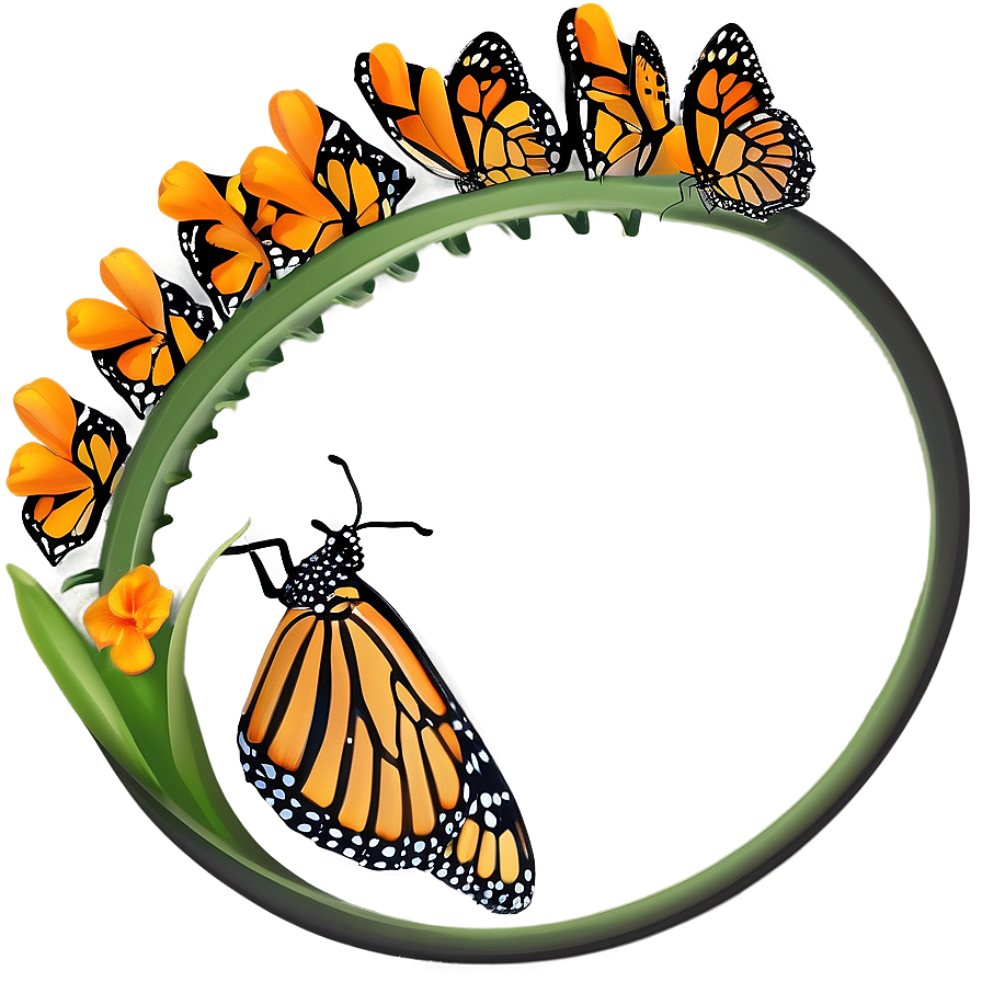 Monarch Butterfly Life Cycle Png Fab25