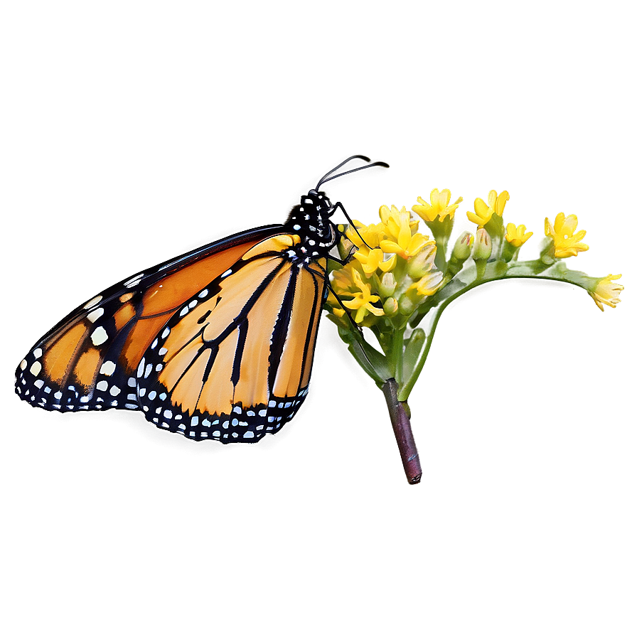 Monarch Butterfly Resting Png 05252024