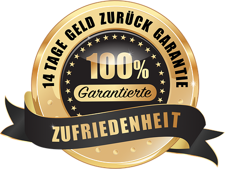 Money Back Guarantee Seal PNG with transparent background