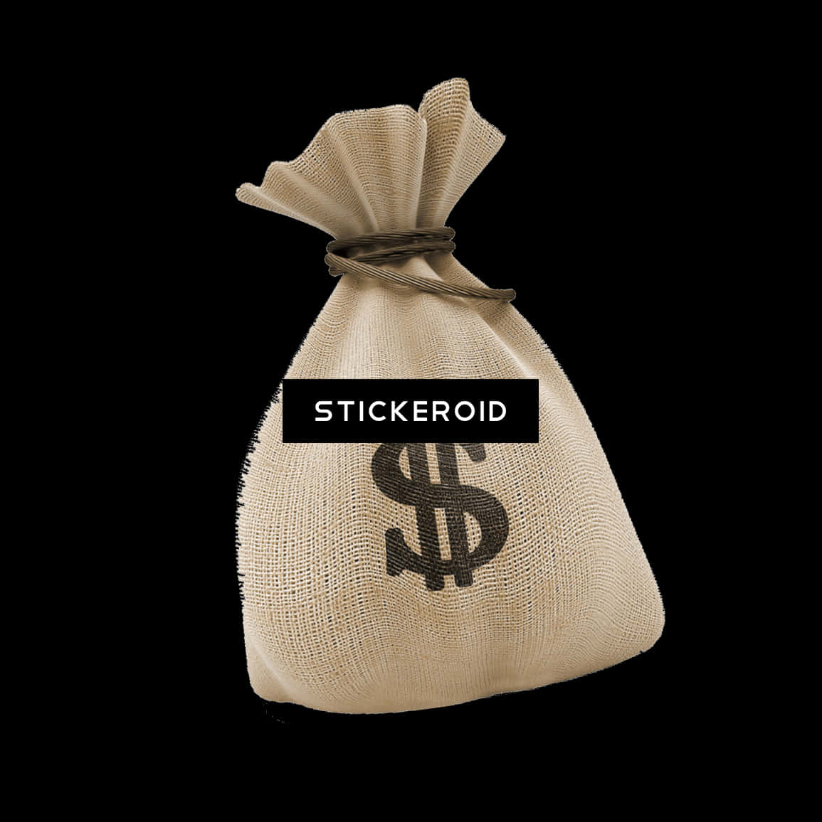 Money Bag Dollar Sign PNG with transparent background