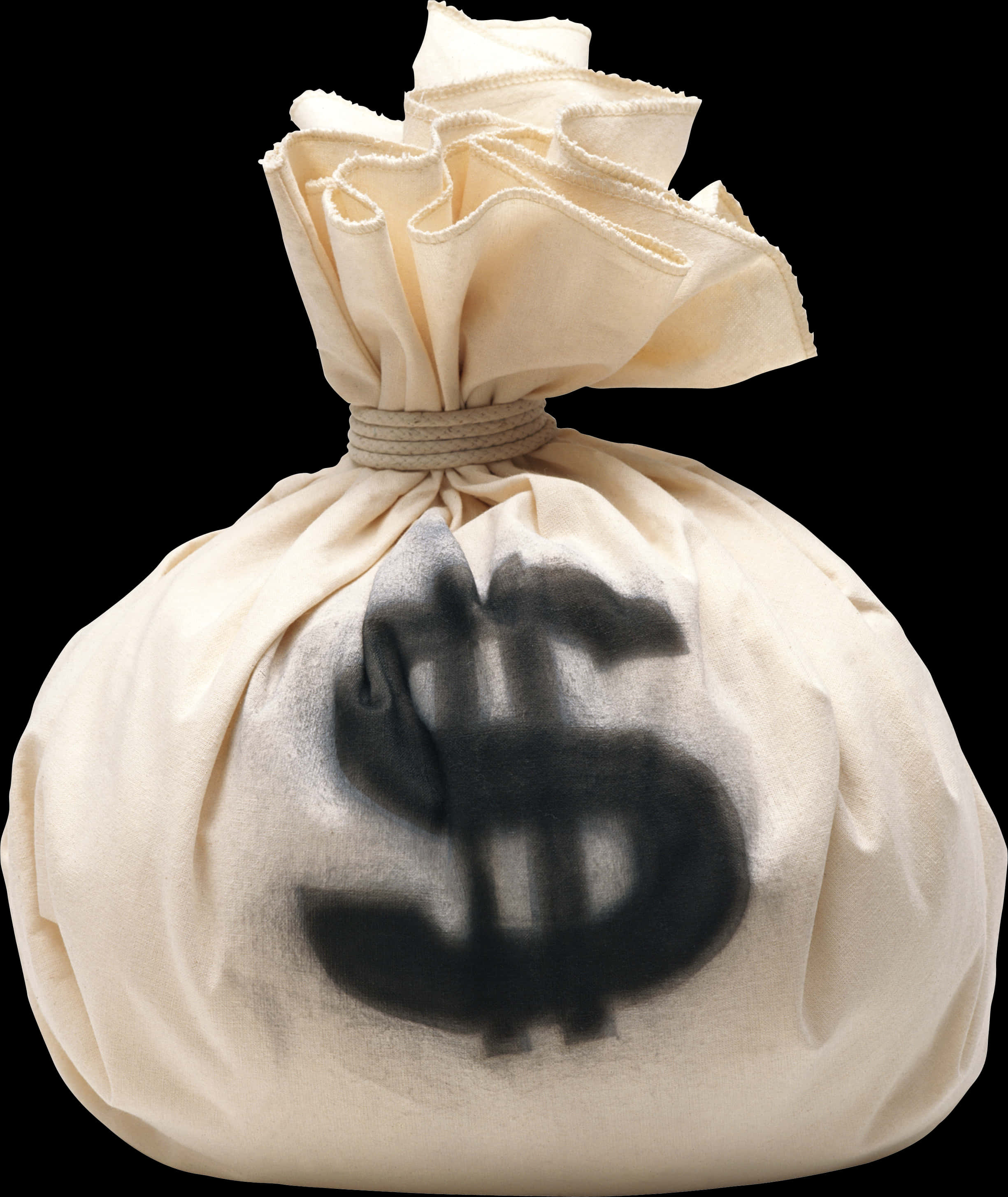 Money Bag Dollar Sign PNG with transparent background