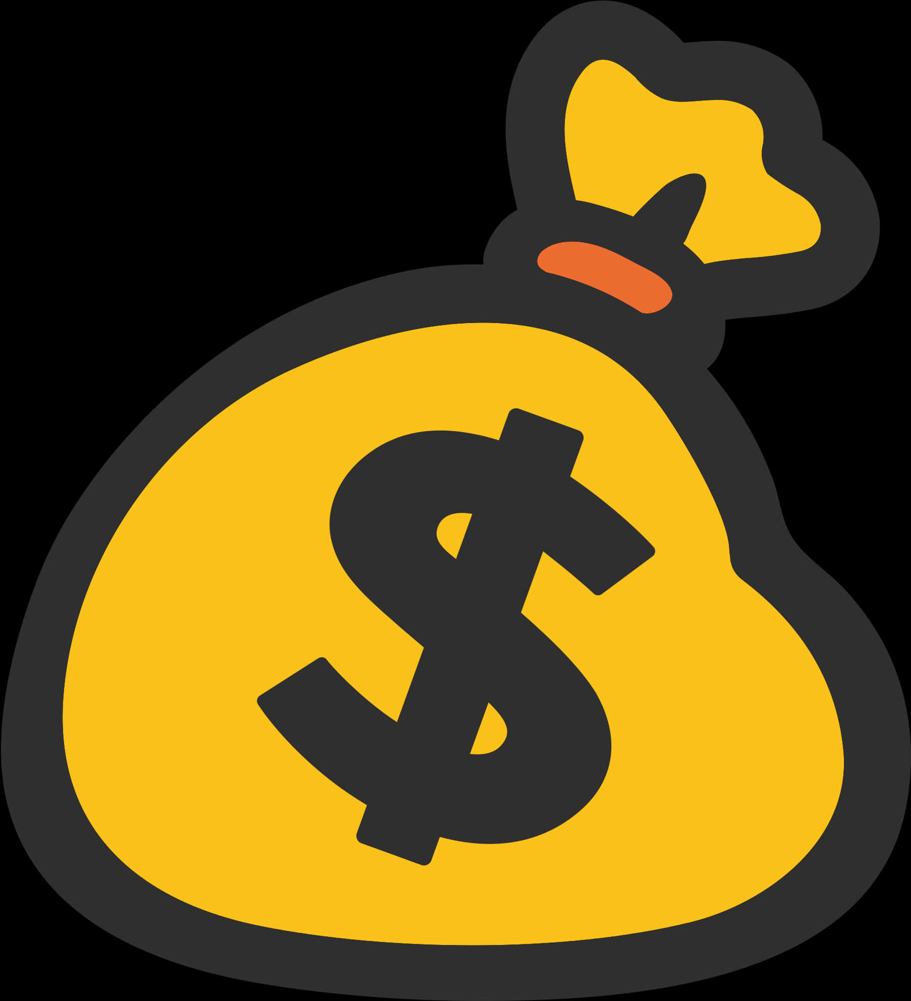 Money Bag Icon PNG with transparent background