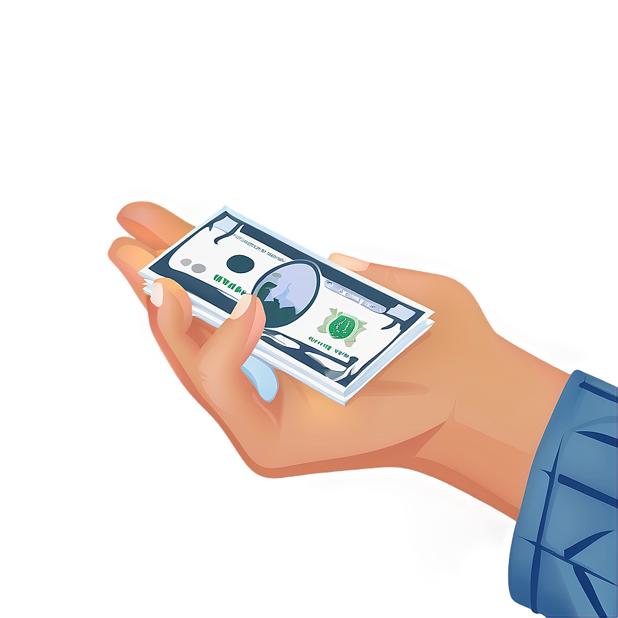 Money In Hand Vector Png Ksi