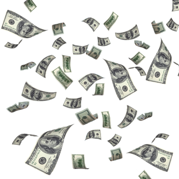 Clip Art Money Falling Vector - Raining Money No Background, HD Png Download PNG with transparent background