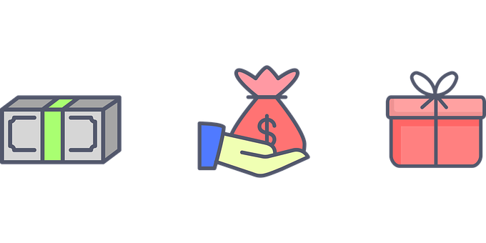 Money Transaction Gift Concept PNG with transparent background