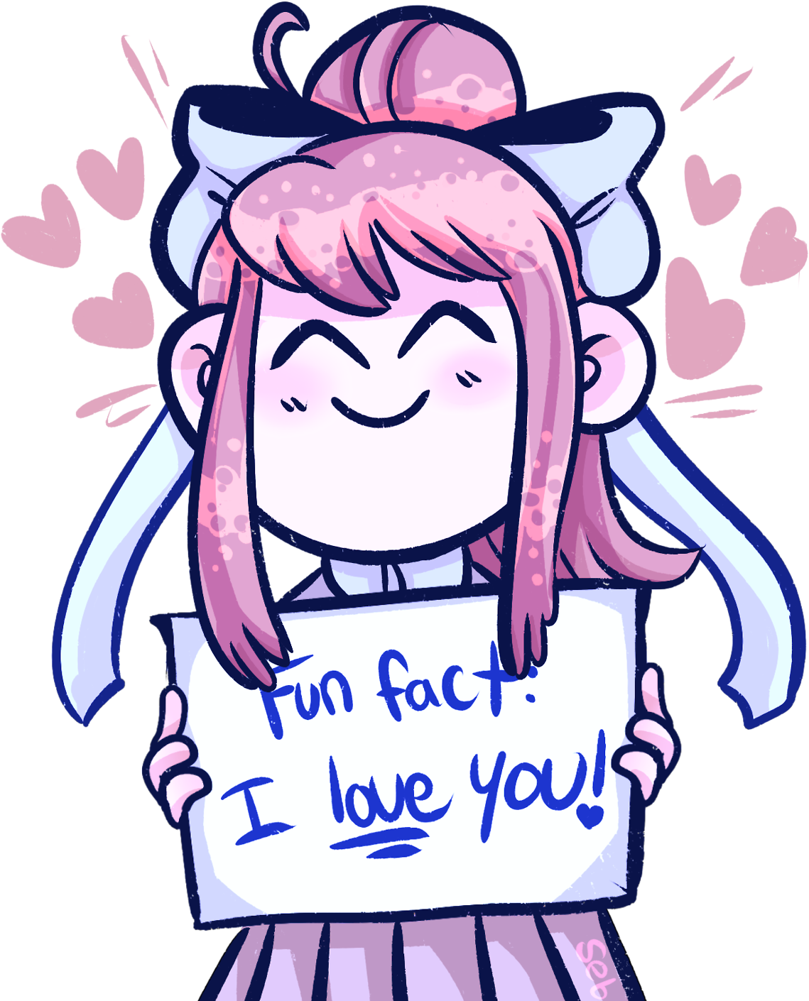 Monika Fun Fact Love Declaration