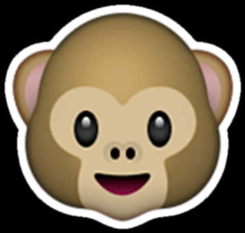Monkey Face Emoji PNG with transparent background