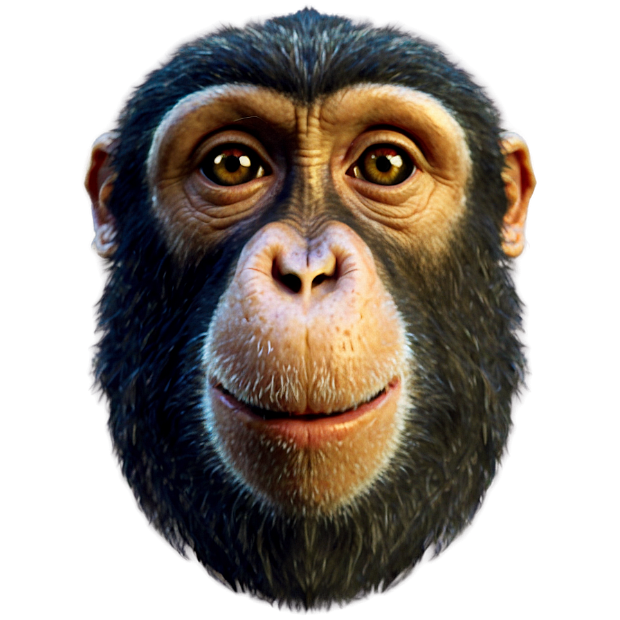 Monkey Face In Jungle Scene Png 06272024