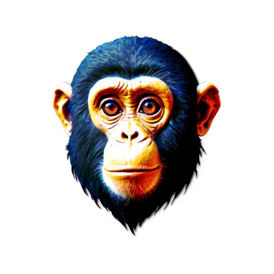 Monkey Face In Jungle Scene Png 77