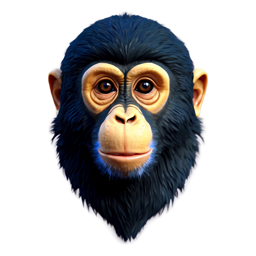 Monkey Face Mask Design Png 43