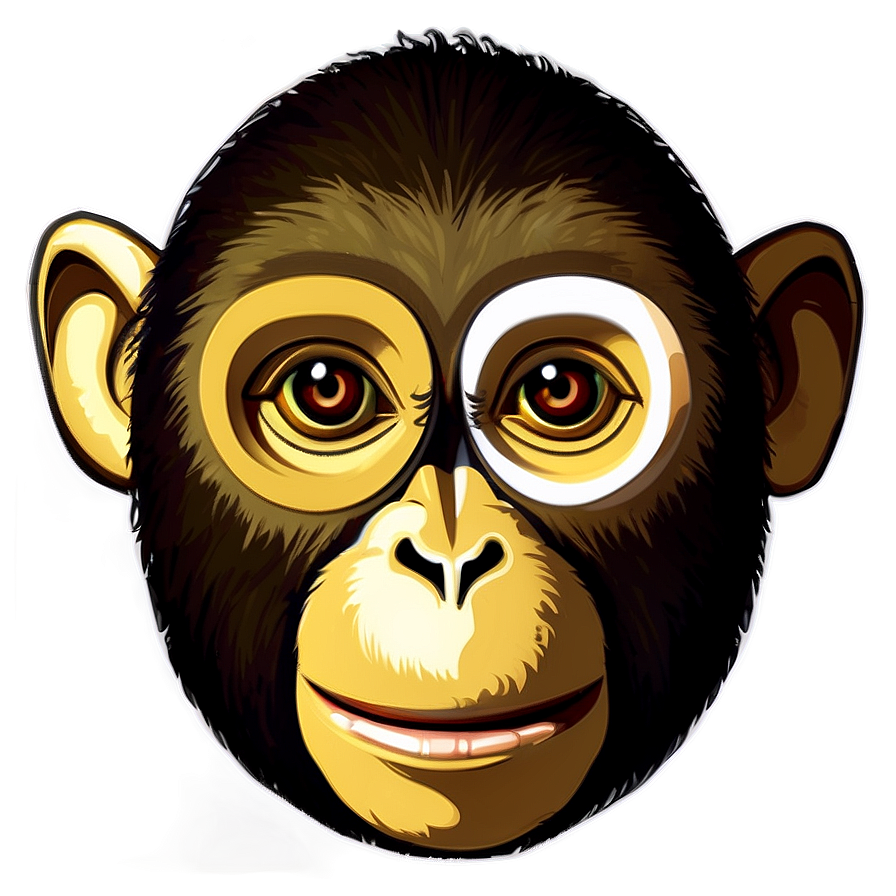 Monkey Face Mask Design Png Bqh27