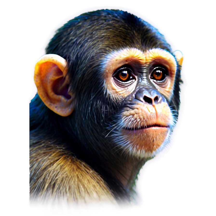 Monkey Face Profile View Png 06272024