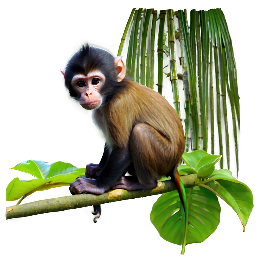 Monkey In Jungle Png 9