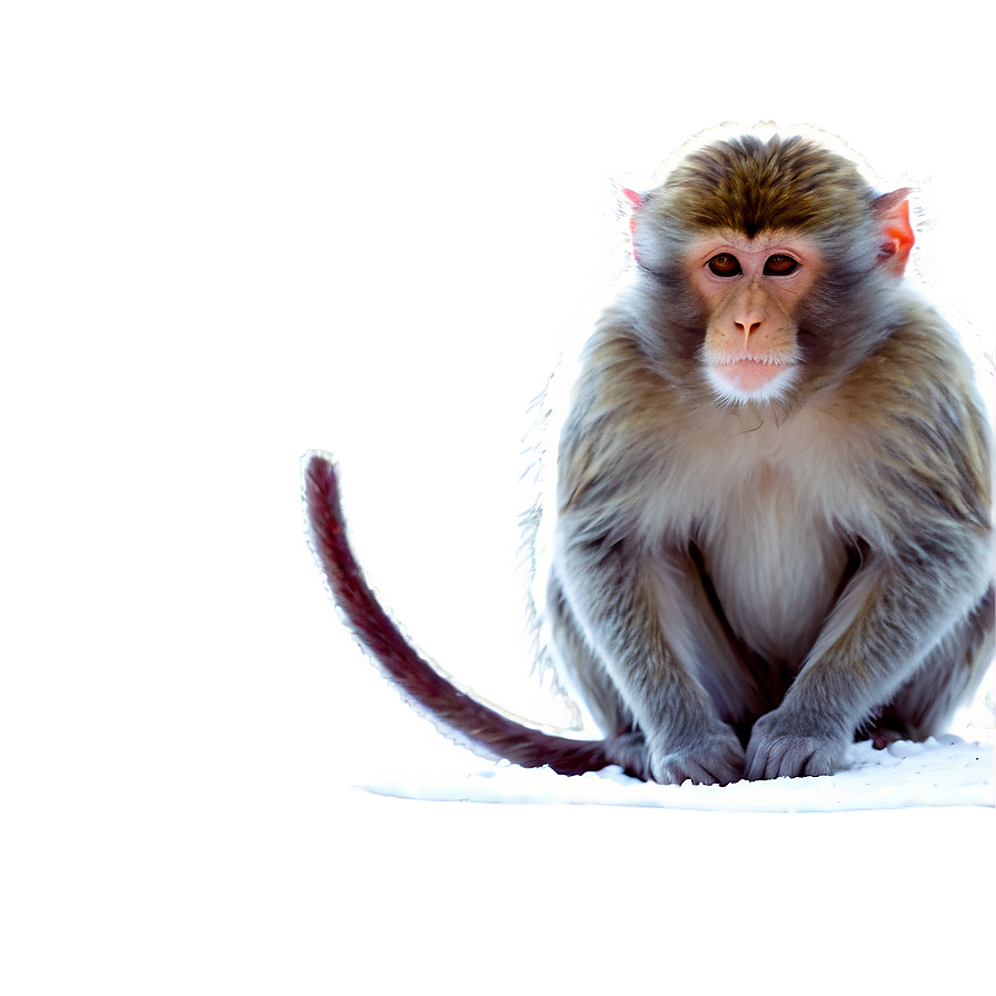 Monkey In Snow Png 36