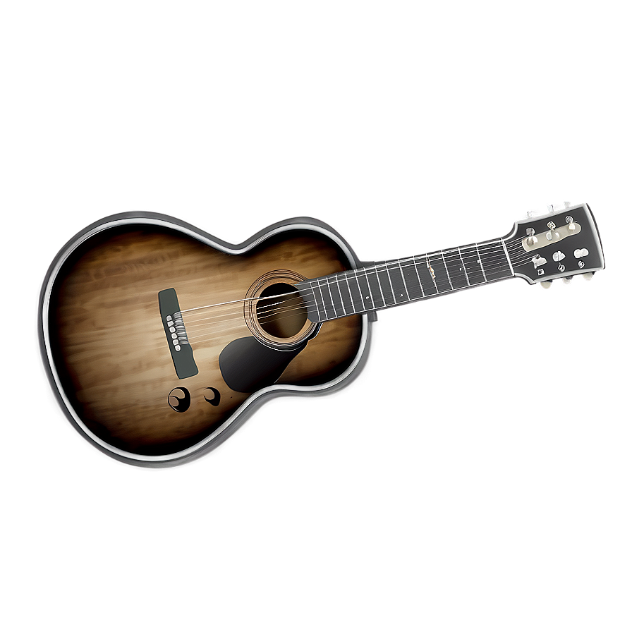 Mono Guitar Illustration Png Ngw42