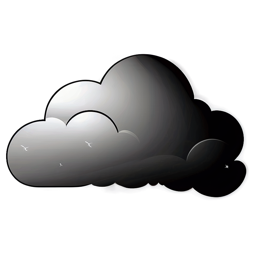 Monochrome Cloud Vector Png Dyd