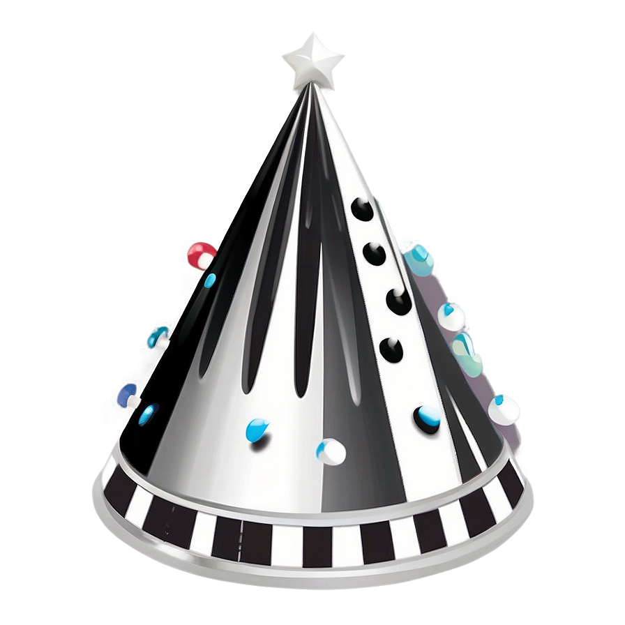 Monochrome Party Hat Png Rcx70