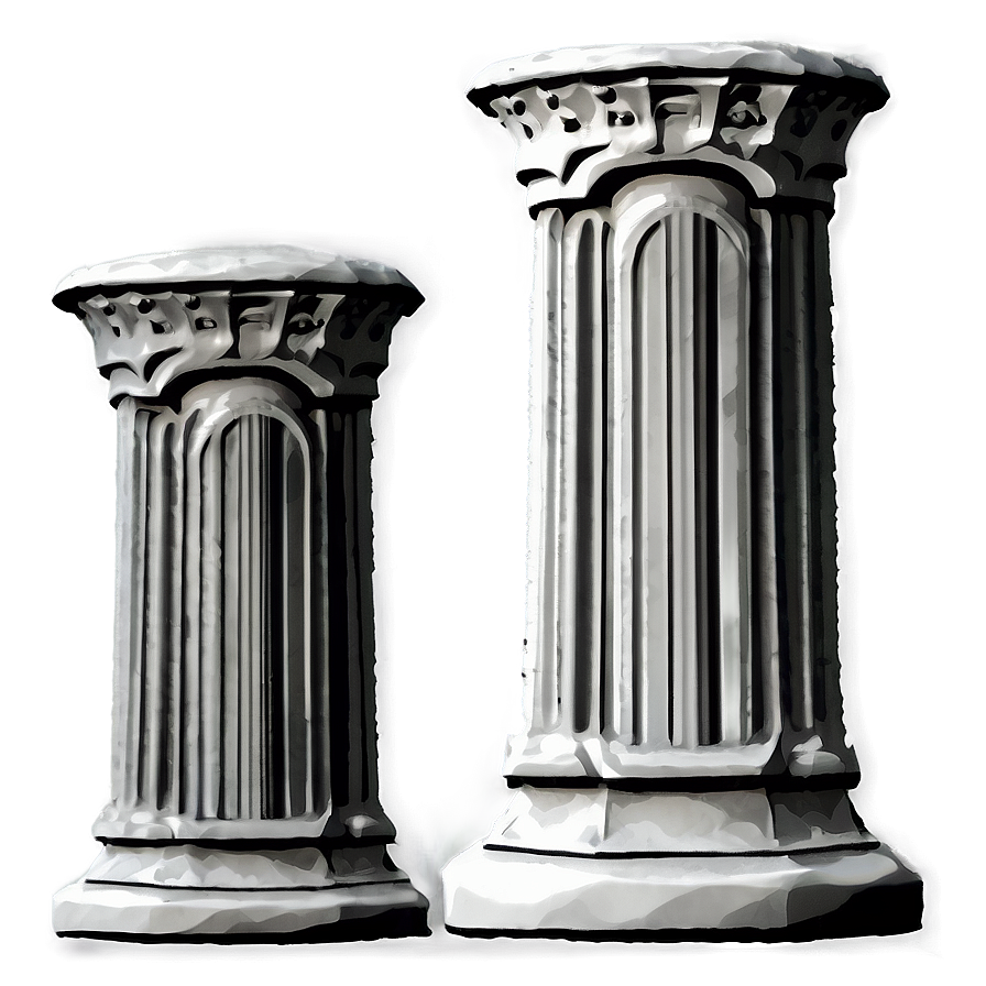 Monochrome Pillar Png 05242024