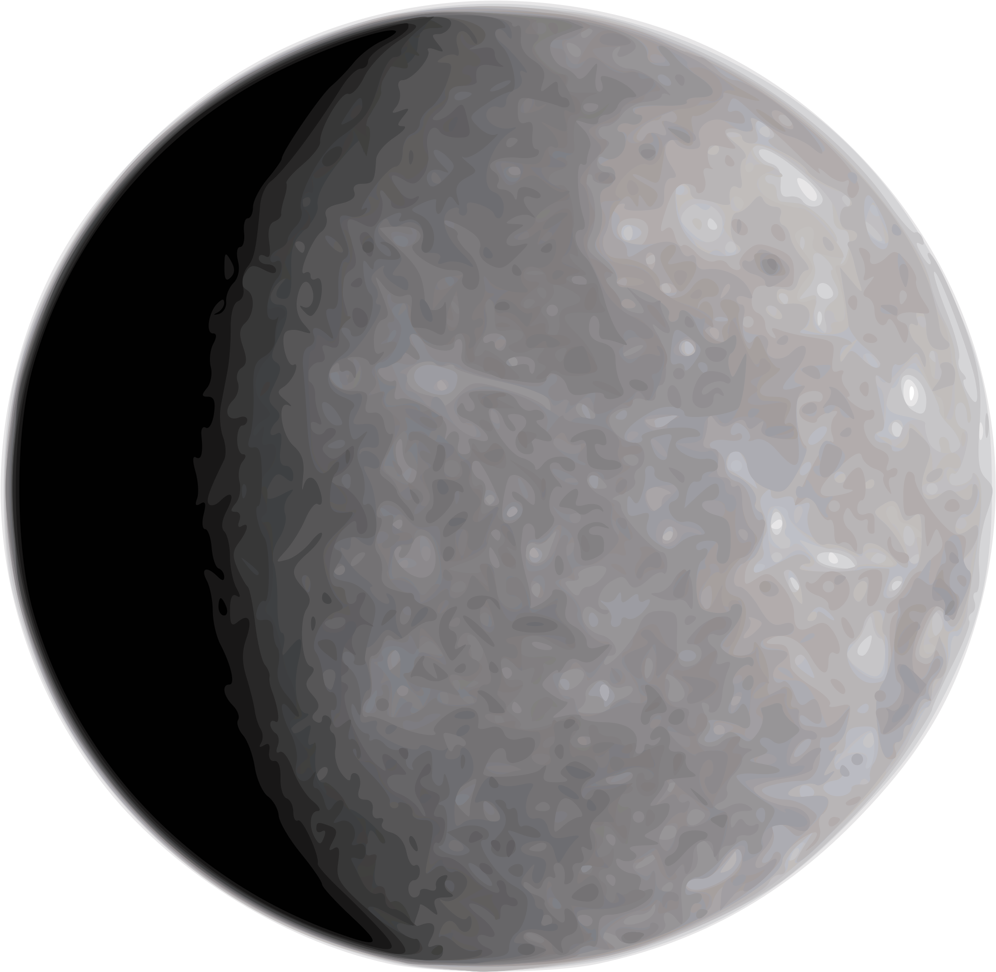 Monochrome Planet Texture PNG image with a transparent background, free high-resolution download