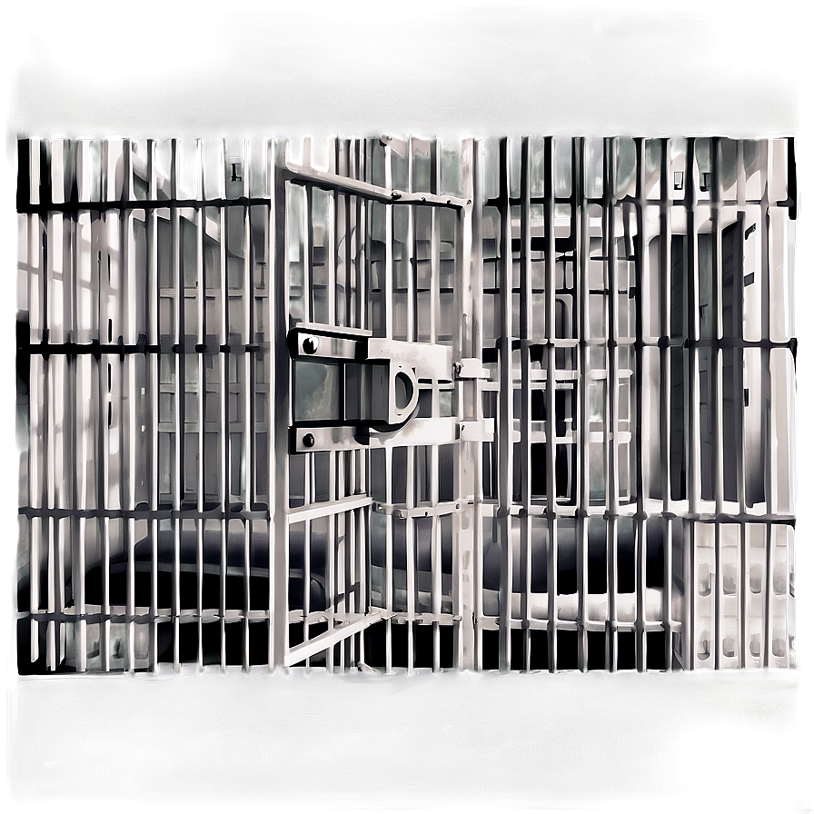 Monochrome Prison Cell Png 40