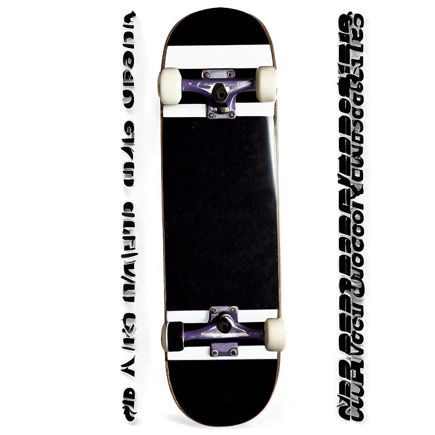 Monochrome Skateboard Deck Graphic Png 06282024