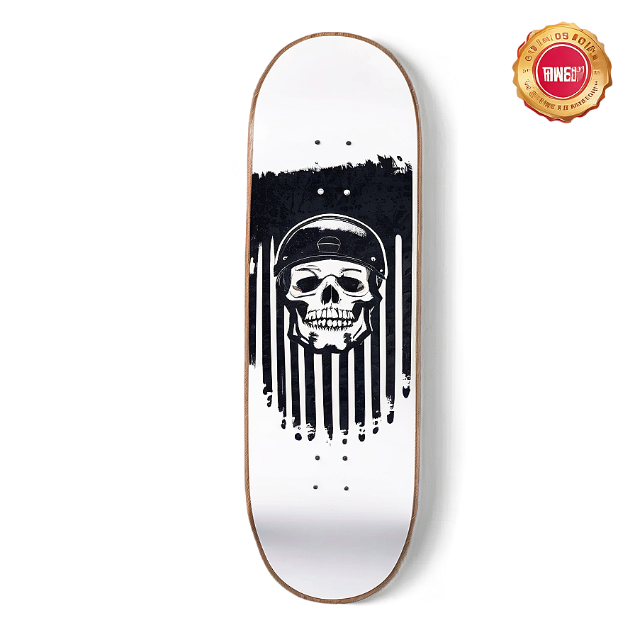 Monochrome Skateboard Deck Graphic Png 29