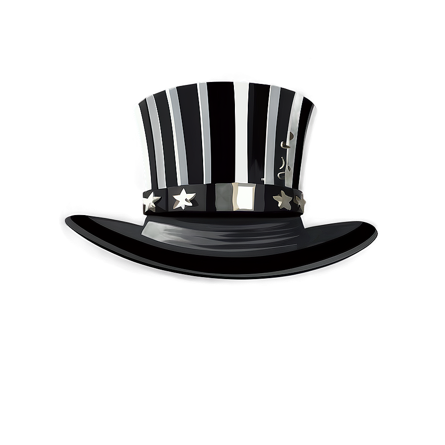 Monochrome Top Hat Graphic Png Jyc47