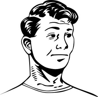 Monochrome Vector Portrait