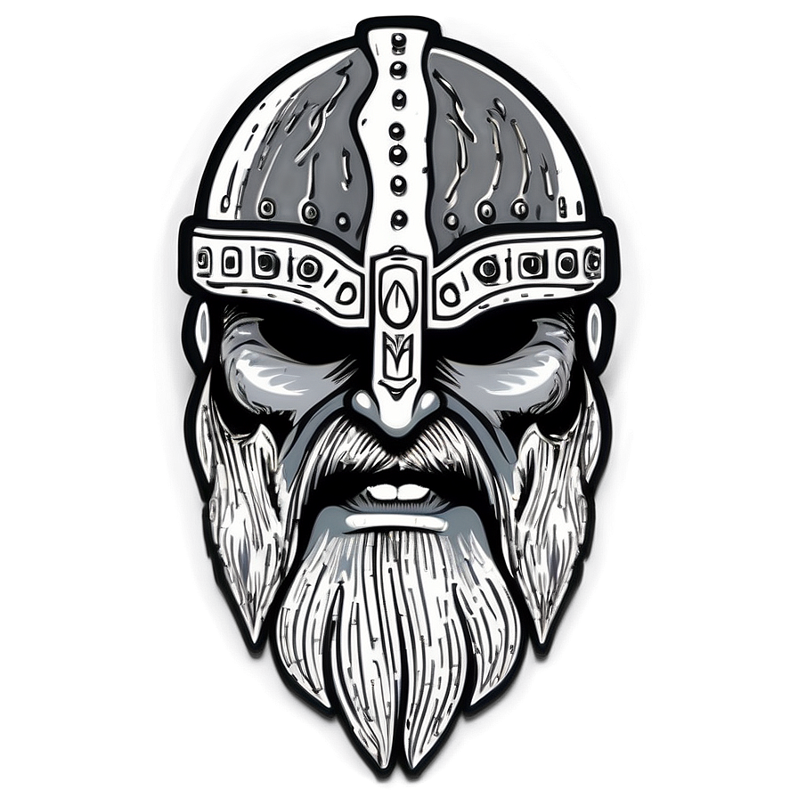 Monochrome Vikings Logo Png Ffj71