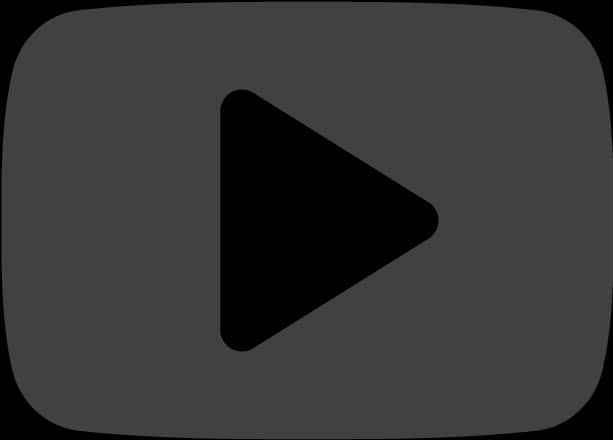 Monochrome You Tube Play Button