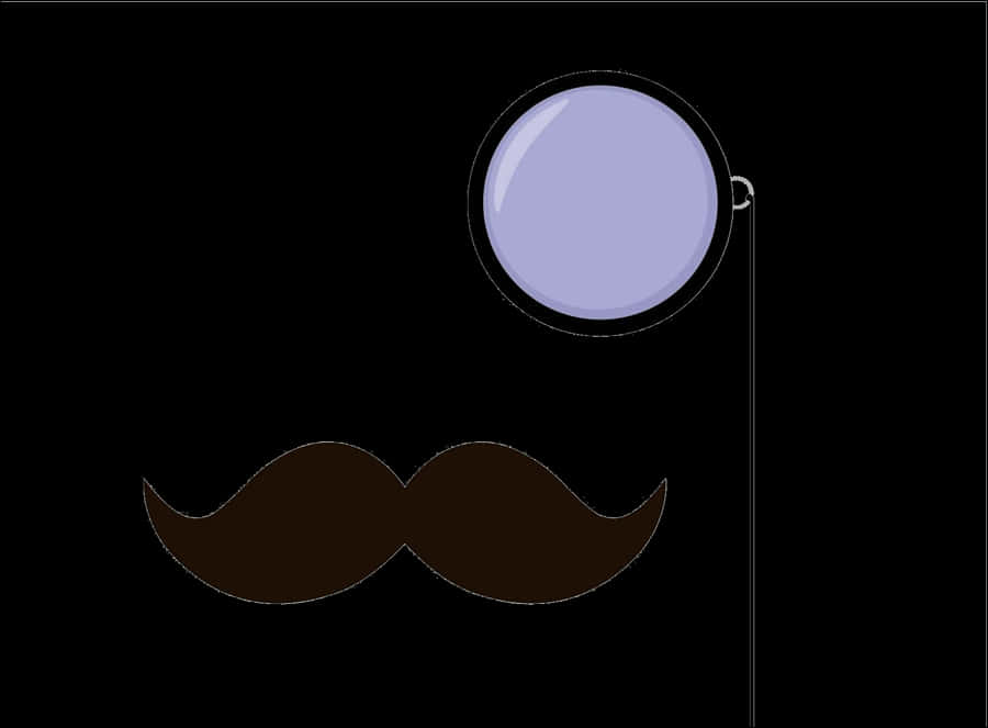 Monocleand Moustache Icon