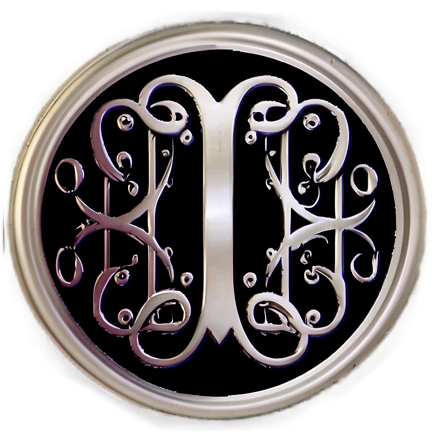 Monogram Circle Sticker Png 73