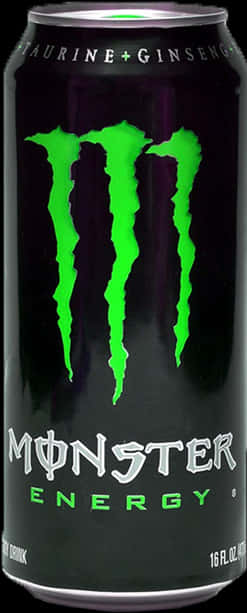 Monster Energy Drink Can PNG image with a transparent background, free high-resolution download