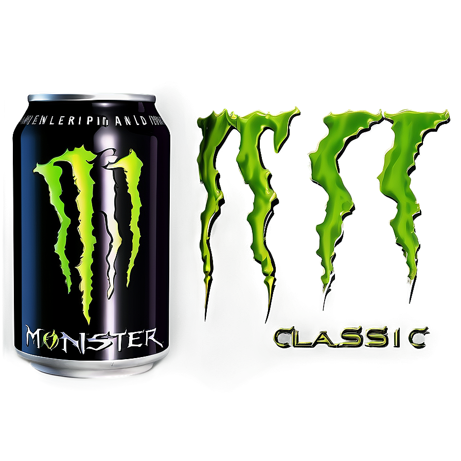 Monster Energy Drink Classic Design PNG 06202024 PNG image with a transparent background, free high-resolution download