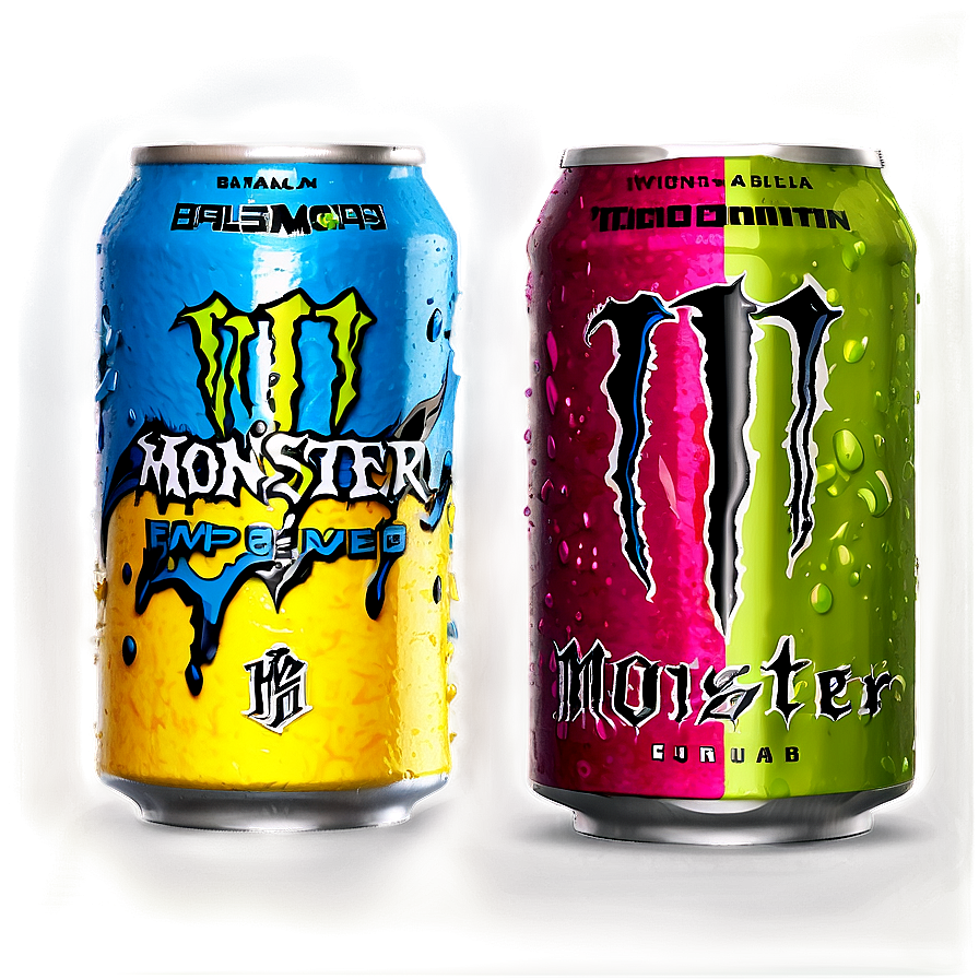 Monster Energy Drink Flavors Assortment Png Nrn