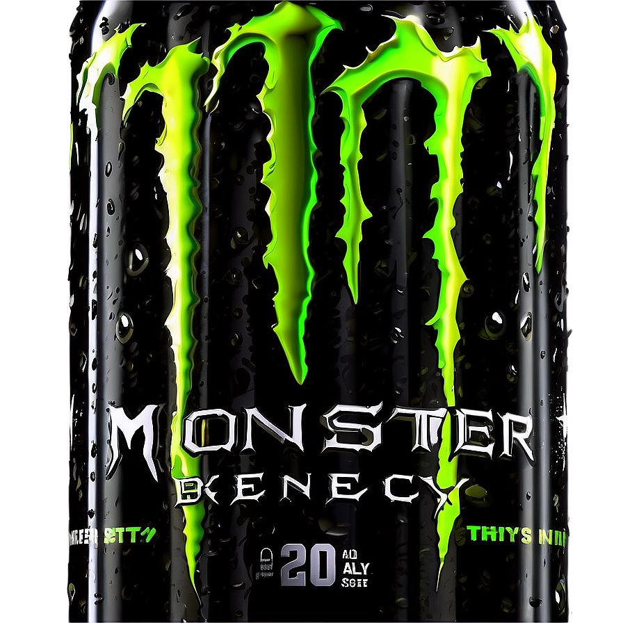 Monster Energy Drink Ingredients Label PNG 06202024 PNG image with a transparent background, free high-resolution download