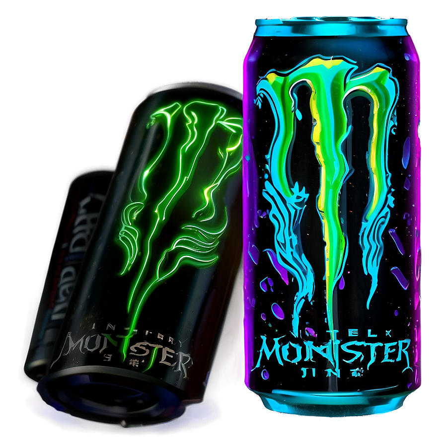 Monster Energy Drink Neon Sign PNG 06202024 PNG image with a transparent background, free high-resolution download