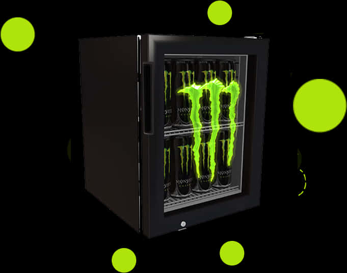 Monster Energy Drink Refrigerator PNG image with a transparent background, free high-resolution download
