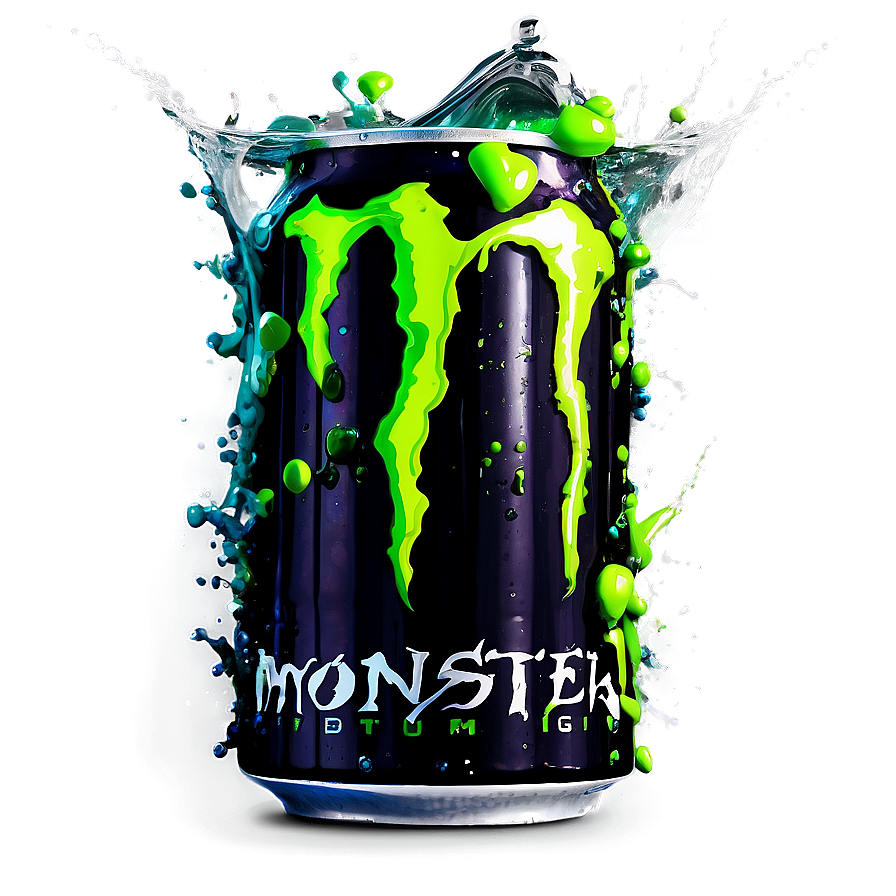 Monster Energy Drink Splash Effect PNG 51 PNG image with a transparent background, free high-resolution download