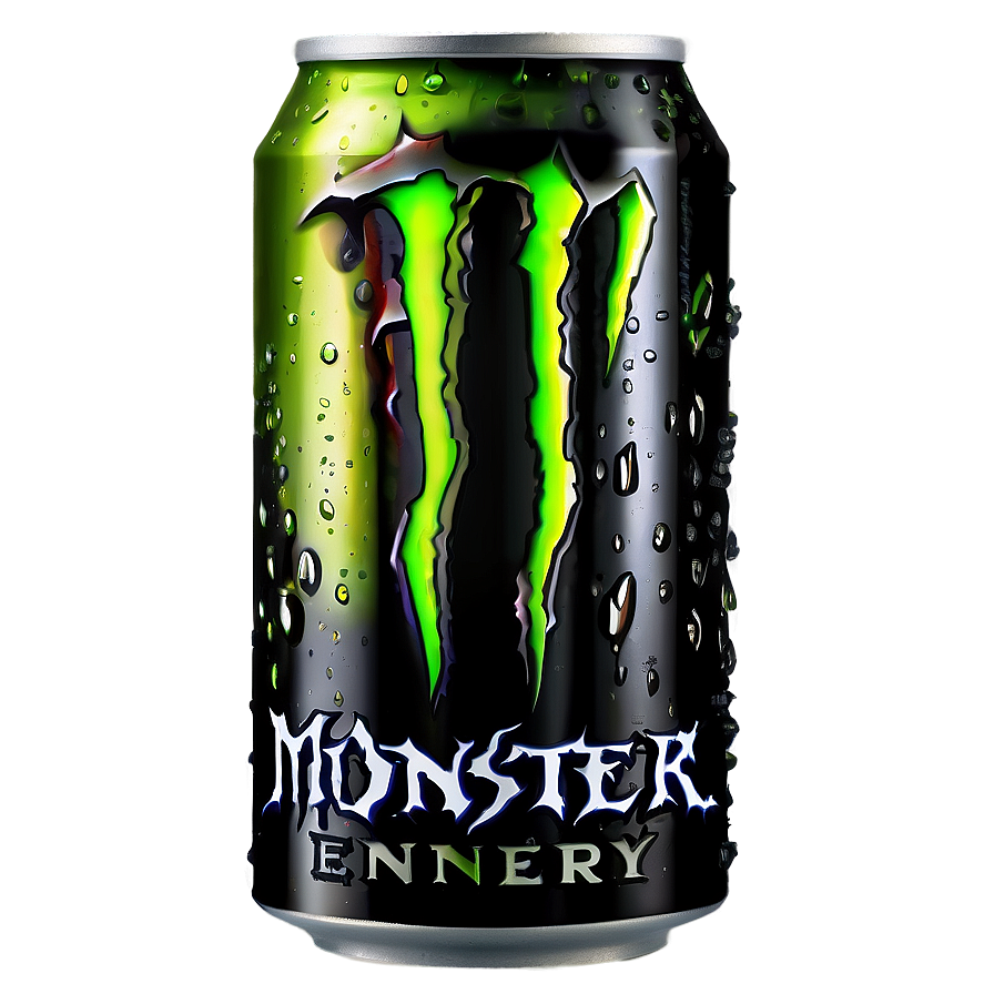 Monster Energy Drink With Dew Drops Png 93