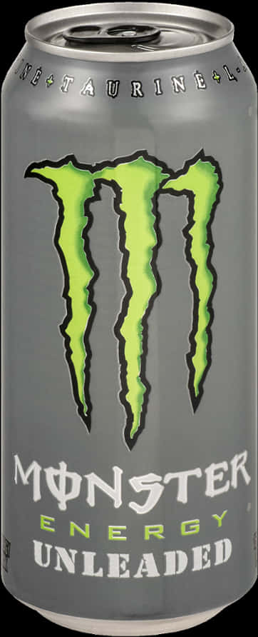 Monster Energy Unleaded Can PNG image with a transparent background, free high-resolution download