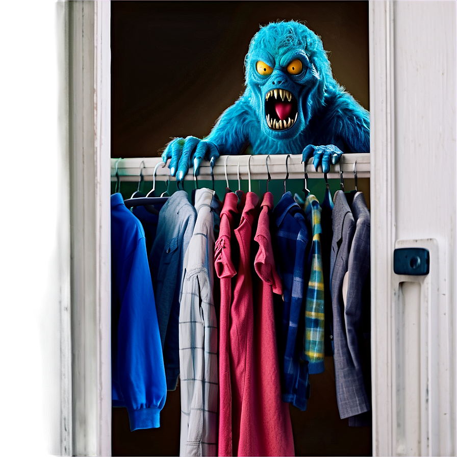 Monster Hiding In Closet Png Eff