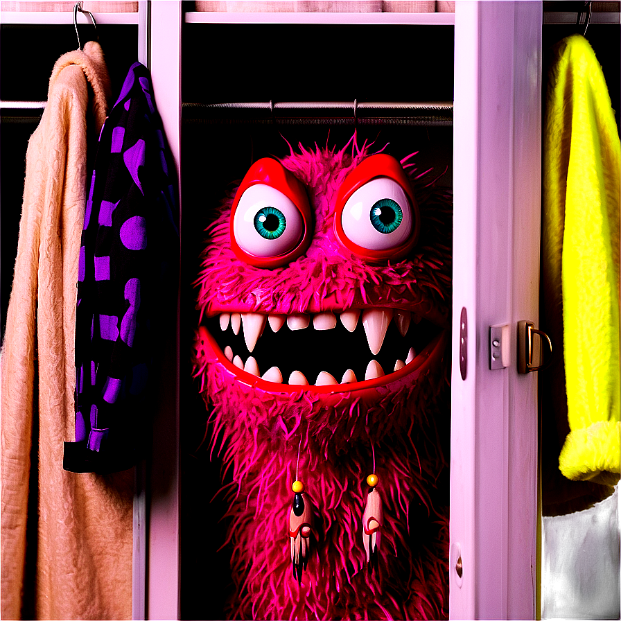 Monster Hiding In Closet Png Wfb