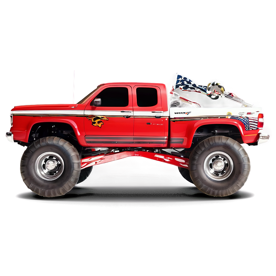 Monster Truck Action PNG pot PNG image with a transparent background, free high-resolution download