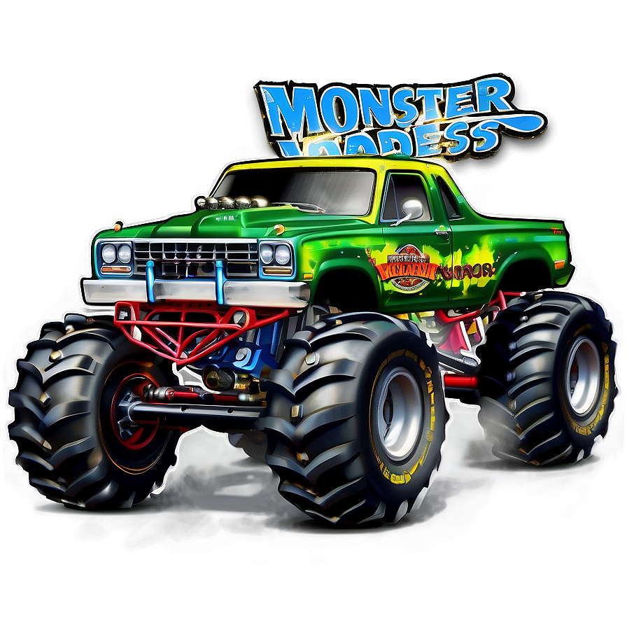 Monster Truck Madness PNG 05242024 PNG image with a transparent background, free high-resolution download