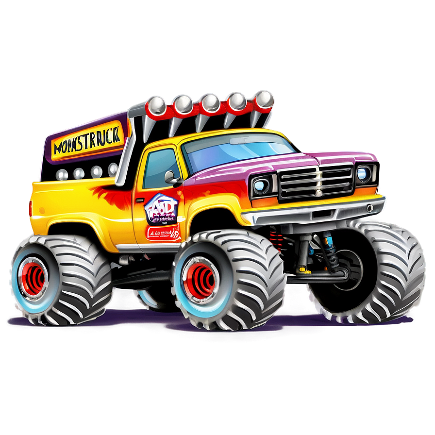 Monster Truck Power PNG dwn PNG image with a transparent background, free high-resolution download