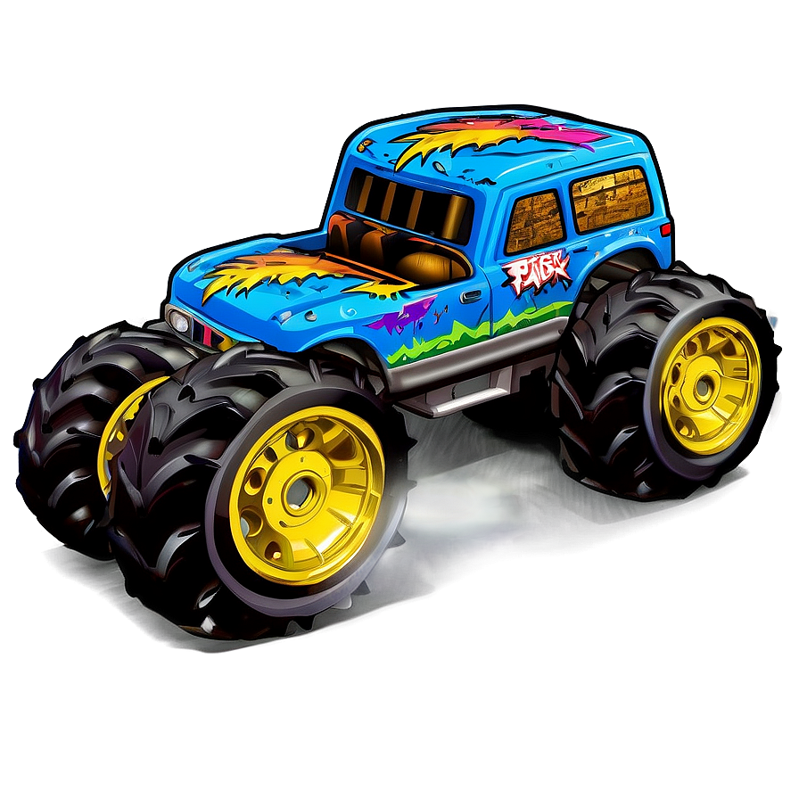 Monster Truck Power PNG fib PNG image with a transparent background, free high-resolution download